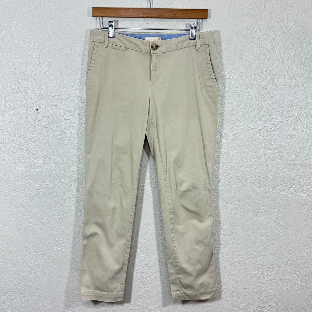 Banana Republic City Chino Pants 2 Crop Low Rise Cotton Stretch Y2K Old Money